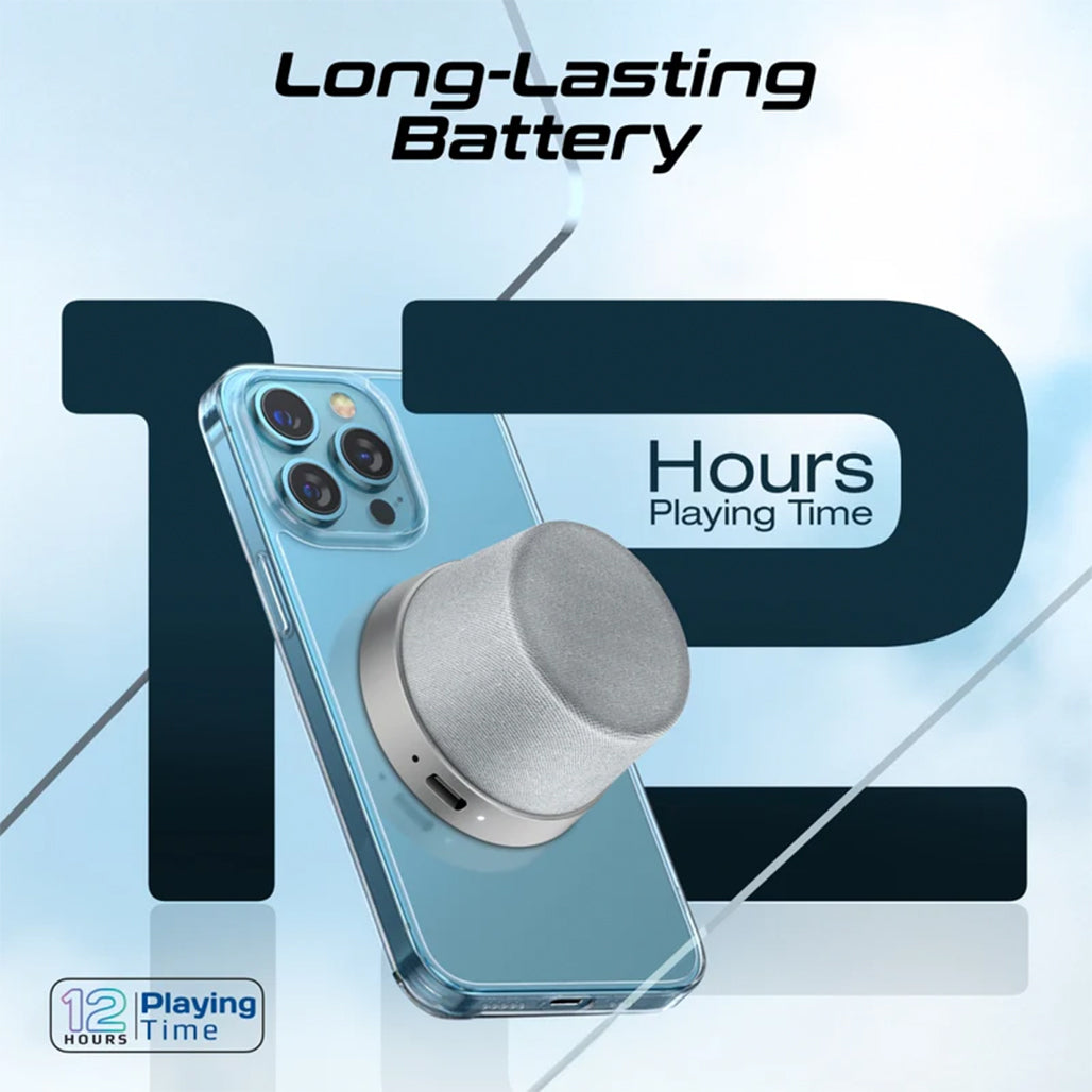 A Photo Of Promate Punch Mini - Bluetooth Speaker with MagSafe Compatibility