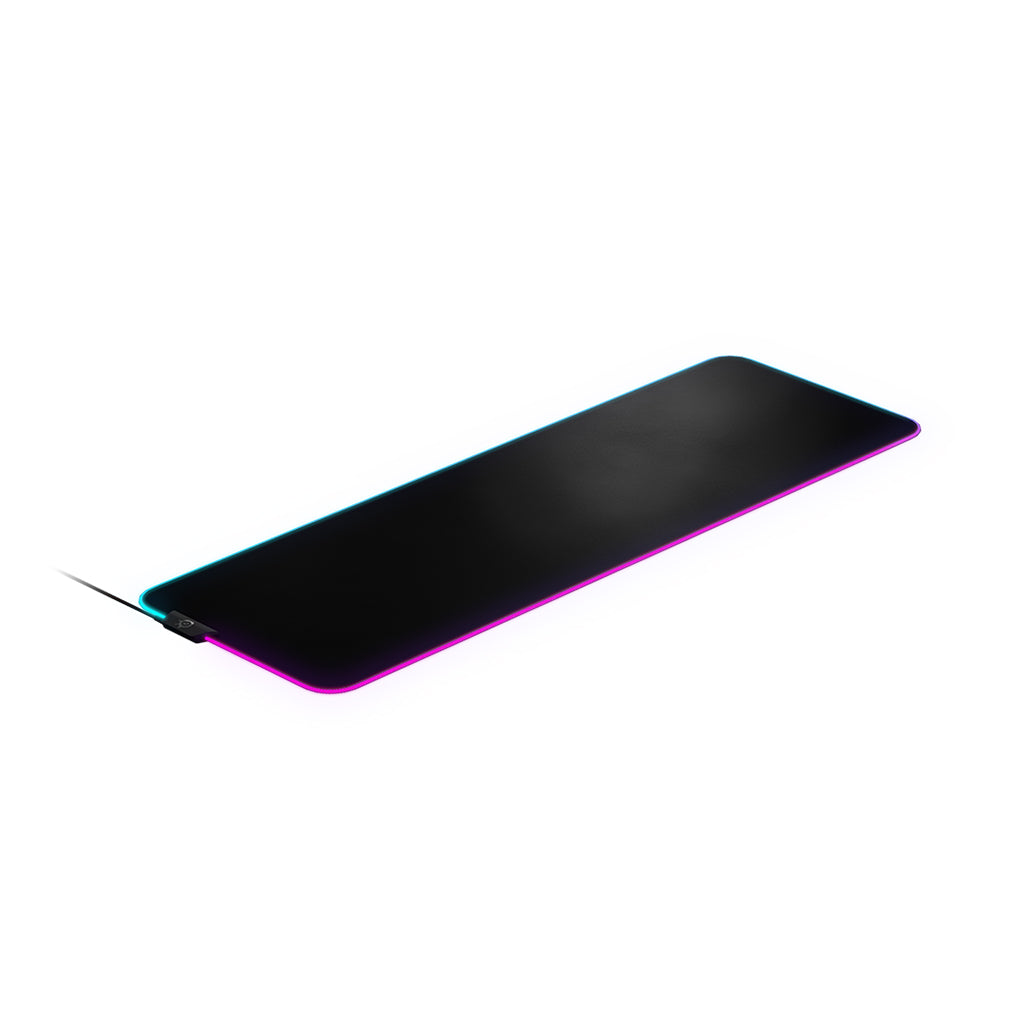 A Photo Of SteelSeries QcK Prism Cloth – RGB Gaming Mousepad with Micro-Woven Surface & Dynamic Lighting