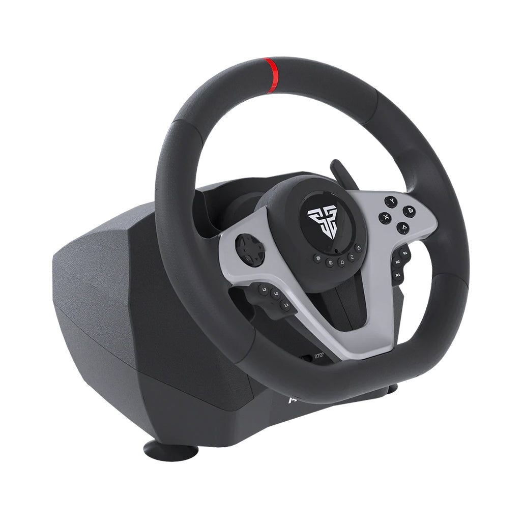 A Photo Of Fantech R1V2 Racing Steering Wheel with Hall Effect Pedals and H Shifter