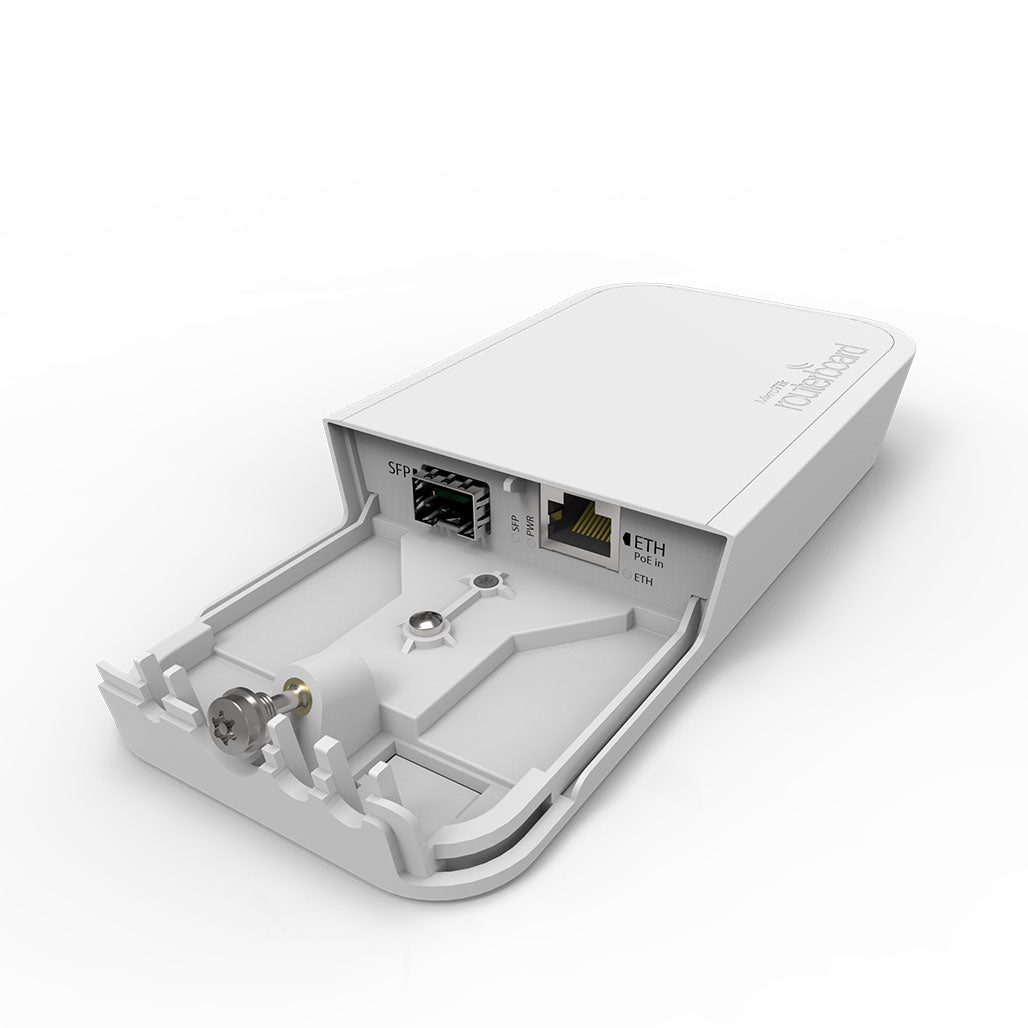 A Photo Of MikroTik RBFTC11 Fiber to Copper Converter - Outdoor Case, 12-57V PoE with 802.3af/at Support