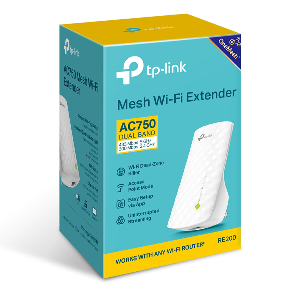 A Photo Of TP-Link RE200 AC750 Mesh Wi-Fi Range Extender