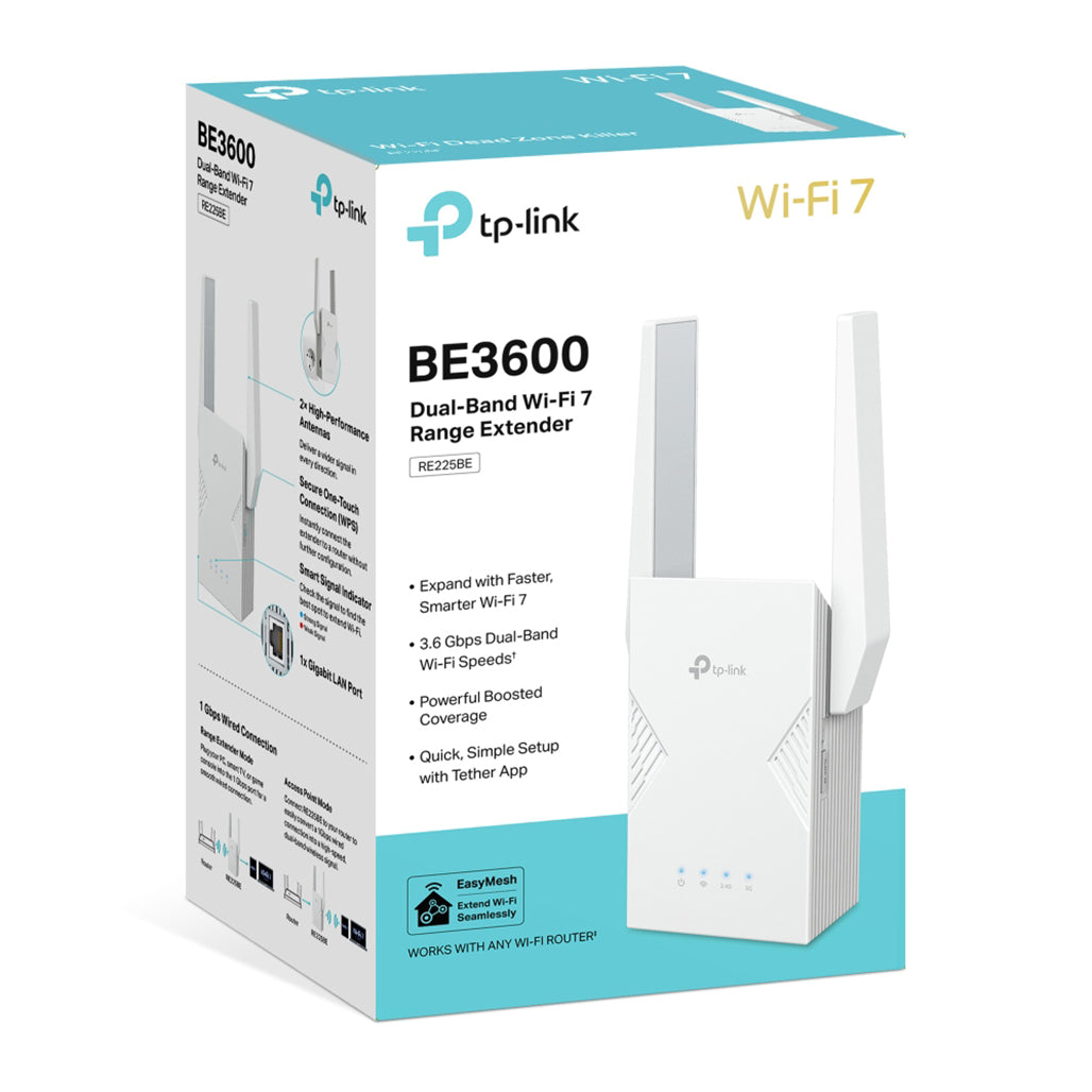 A Photo Of TP-Link RE225BE - BE3600 Dual-Band Wi-Fi 7 Range Extender