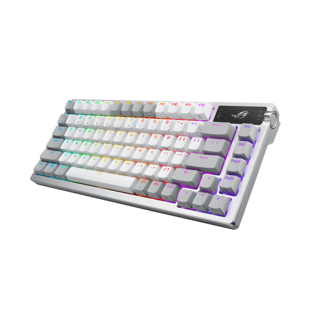 A Photo Of Asus M701 ROG Azoth - 75% TKL Wireless Mechanical Gaming Keyboard with OLED Display