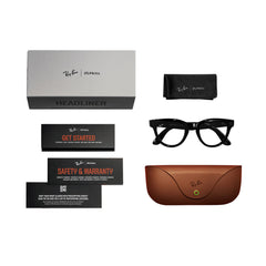 A Photo Of Ray-Ban Meta Headliner Smart Glasses RW4009 – Shiny Black