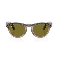 Ray-Ban Meta Headliner RW4009F Smart Glasses –  Shiny Warm Stone/Dark Green