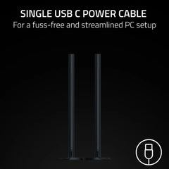 A Photo Of Razer Aether RGB Light Bars for PC – Smart Ambient Lighting with Voice Control & Chroma Sync