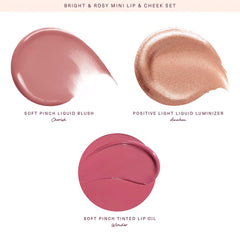 A Photo Of Rare Beauty Bright & Rosy Mini Lip And Cheek Set
