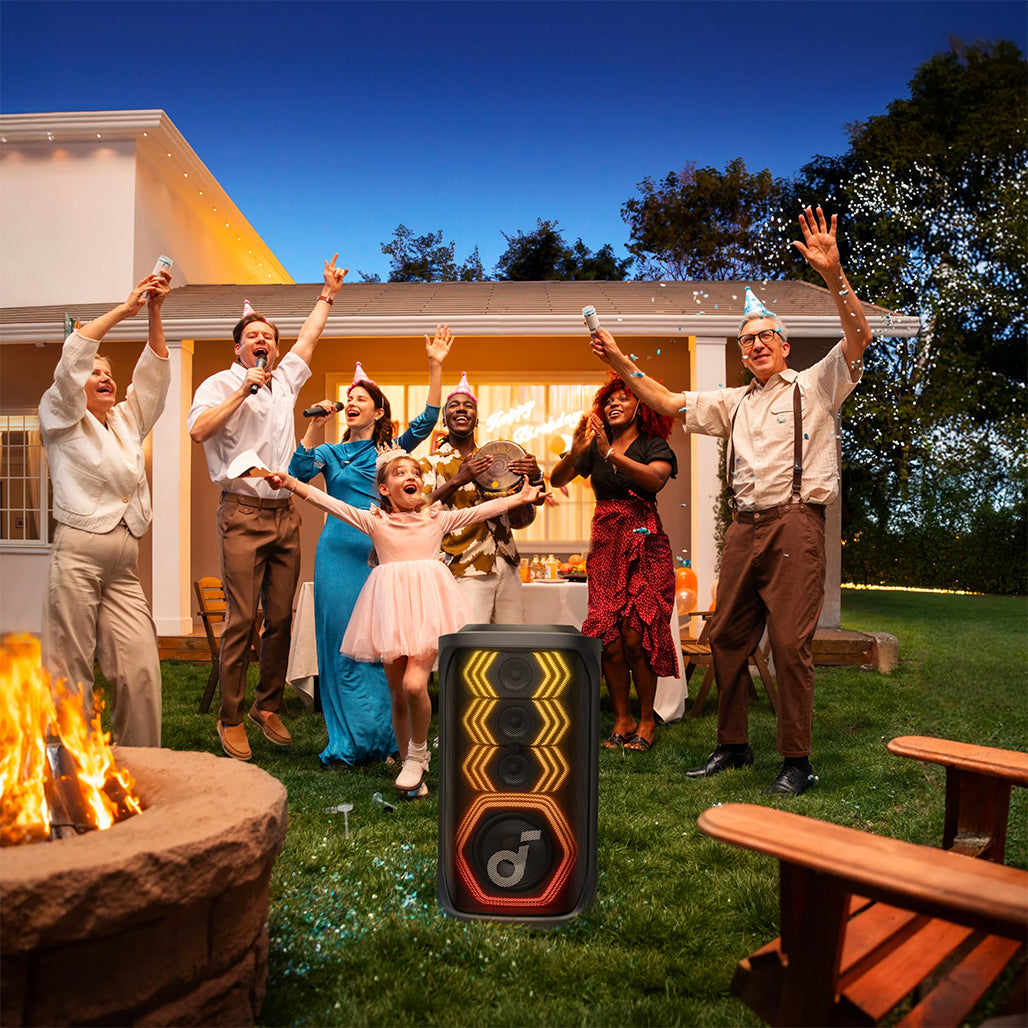 A Photo Of Anker Soundcore Rave 3S | AI Karaoke Party Speaker with 200W Sound