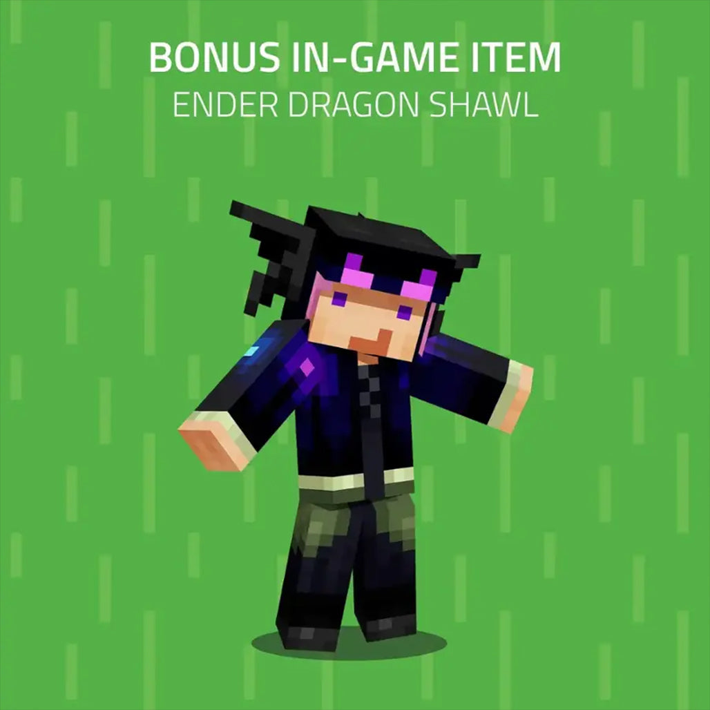 A Photo Of Razer Kraken V4 X Minecraft Edition Wired Gaming Headset with RGB