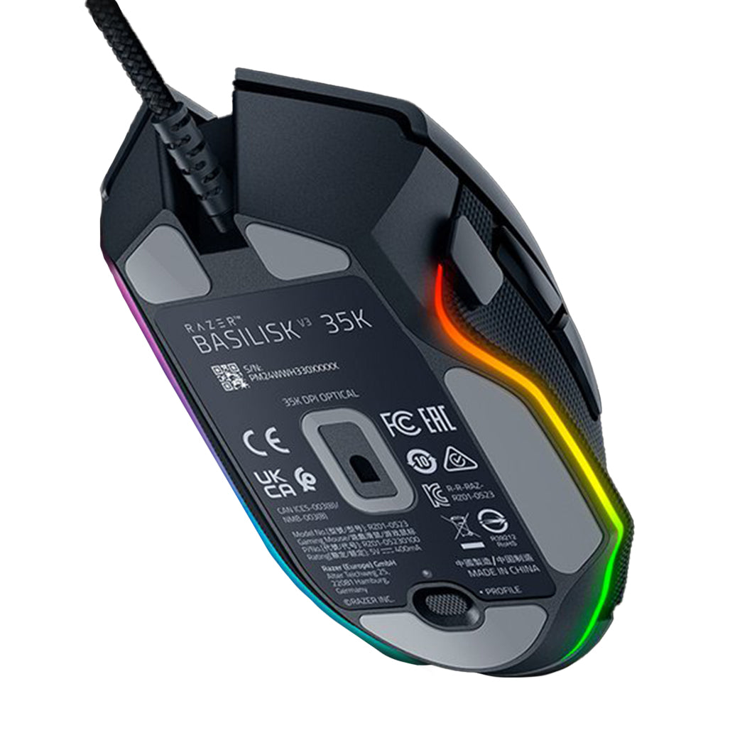 A Photo Of Razer Basilisk V3 35K - Ergonomic RGB Gaming Mouse