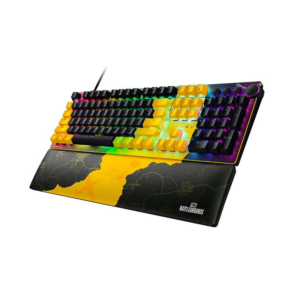 A Photo Of Razer Huntsman V2 Optical Gaming Keyboard – Linear Optical Switch – PUBG: BATTLEGROUNDS Edition