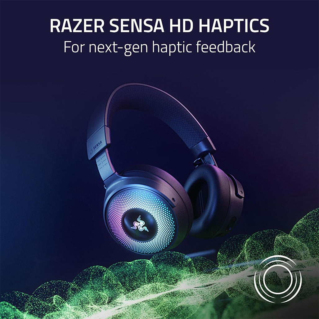 A Photo Of Razer Kraken V4 Pro - RGB Wireless Gaming Headphones with Control Hub