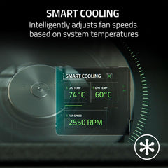 A Photo Of Razer Laptop Cooling Pad – Smart RGB Cooling Stand for 14” to 18” Gaming Laptops