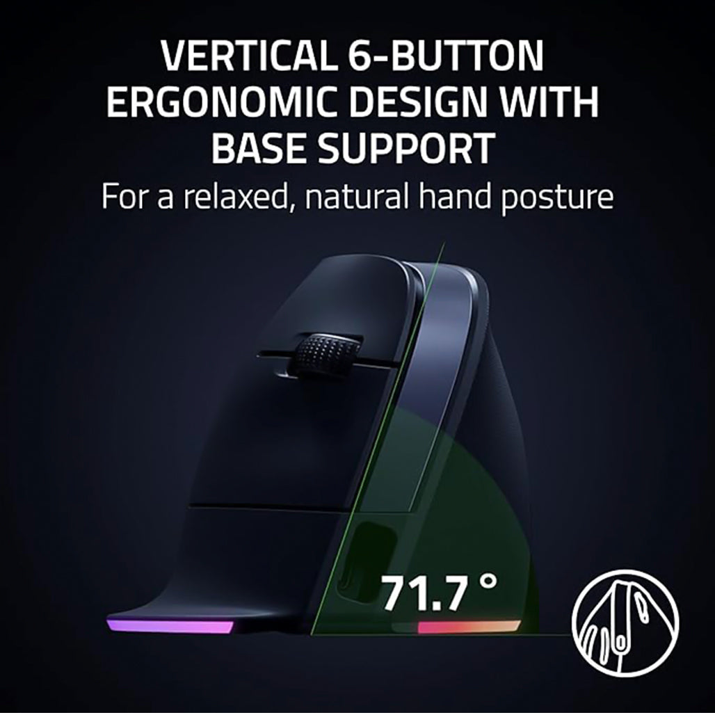 A Photo Of Razer Pro Click V2 Vertical Ergonomic Mouse