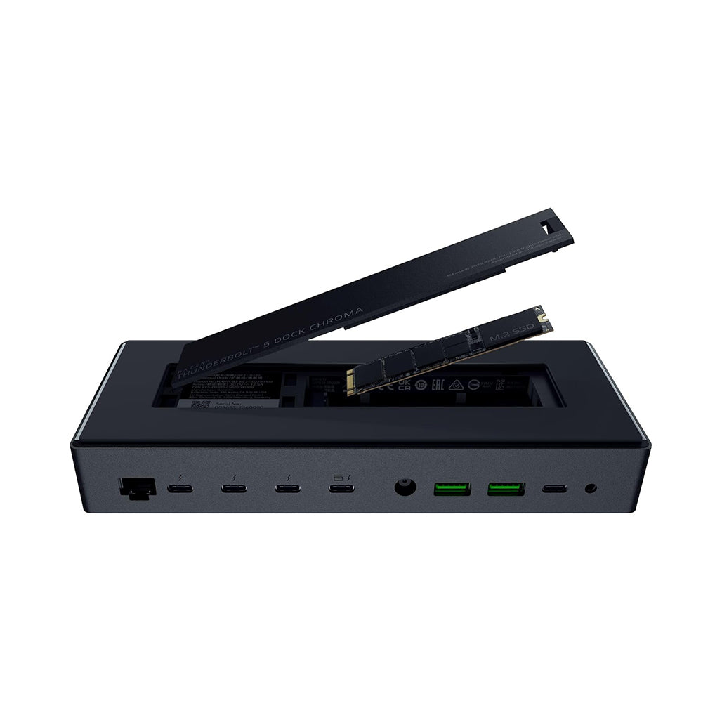 A Photo Of Razer Thunderbolt 5 Dock Chroma – 11-Port Thunderbolt 5 Docking Station