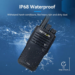A Photo Of Retevis P62 Walkie Talkie - Long Range IP68 Waterproof Dual Band Radio