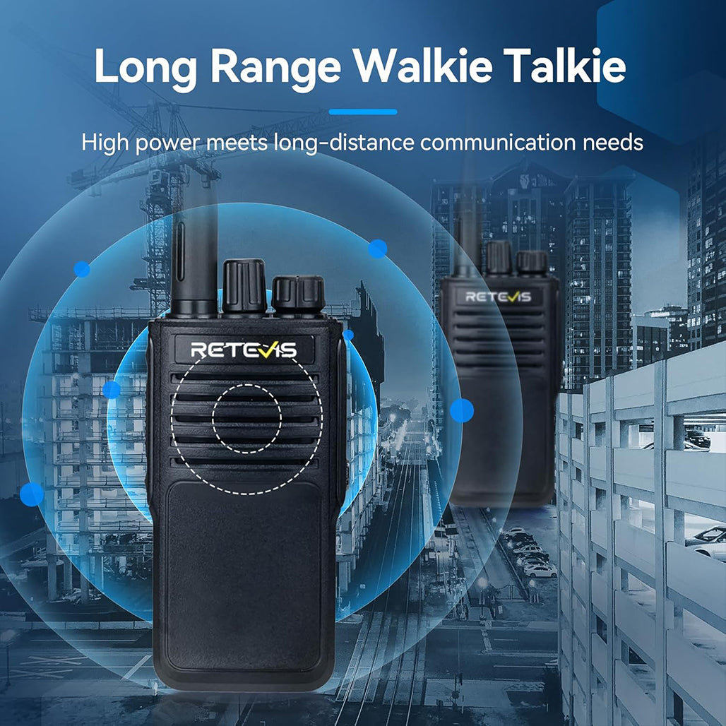 A Photo Of Retevis P62 Walkie Talkie - Long Range IP68 Waterproof Dual Band Radio