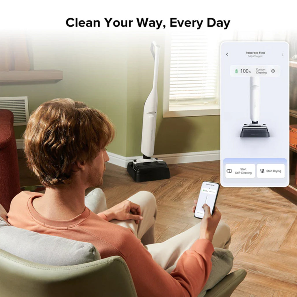 A Photo Of Roborock Flexi - Smart Wet and Dry Vacuum Cleaner