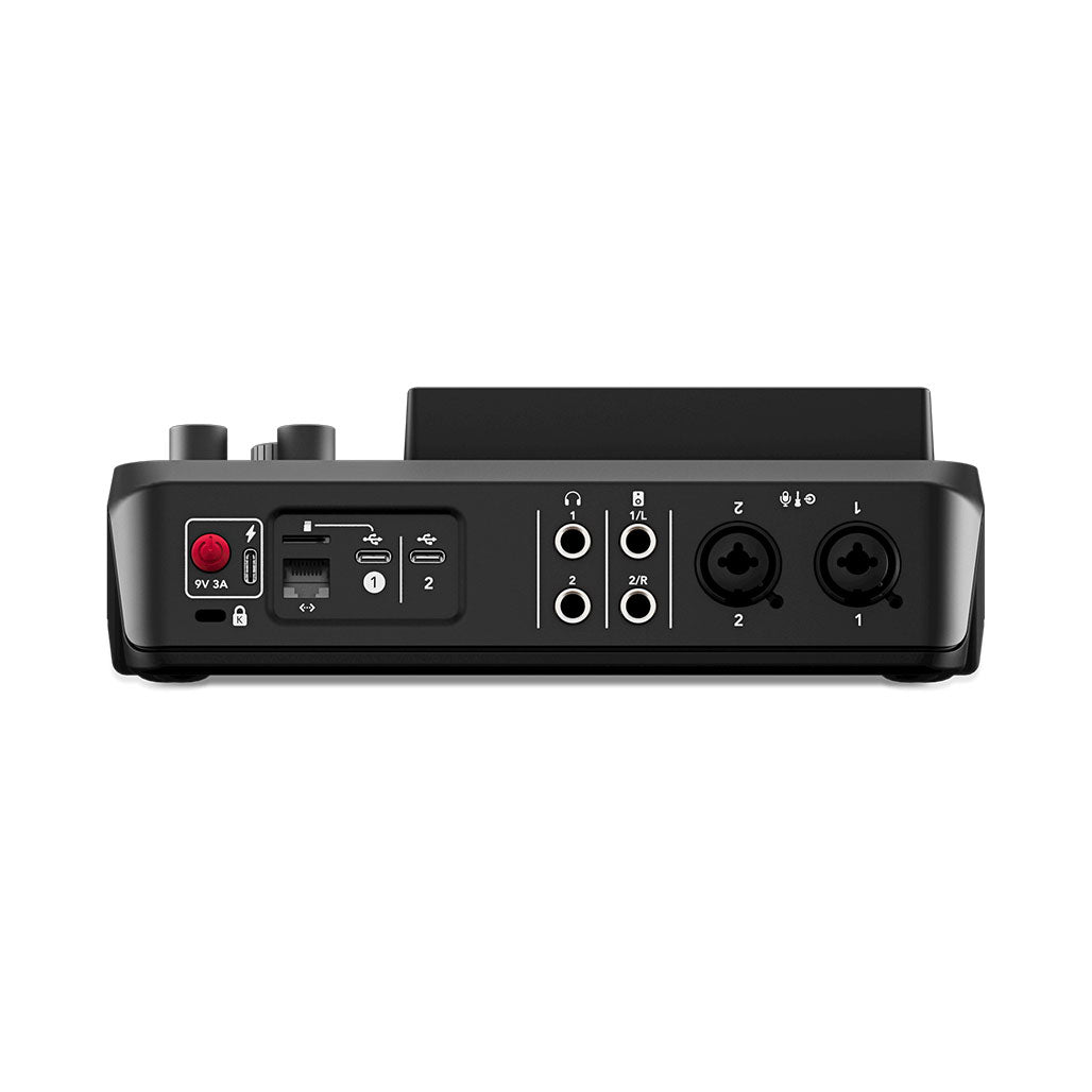 A Photo Of Rode RØDECaster Duo – Compact Integrated Audio Production Studio for Podcasters and Content Creators