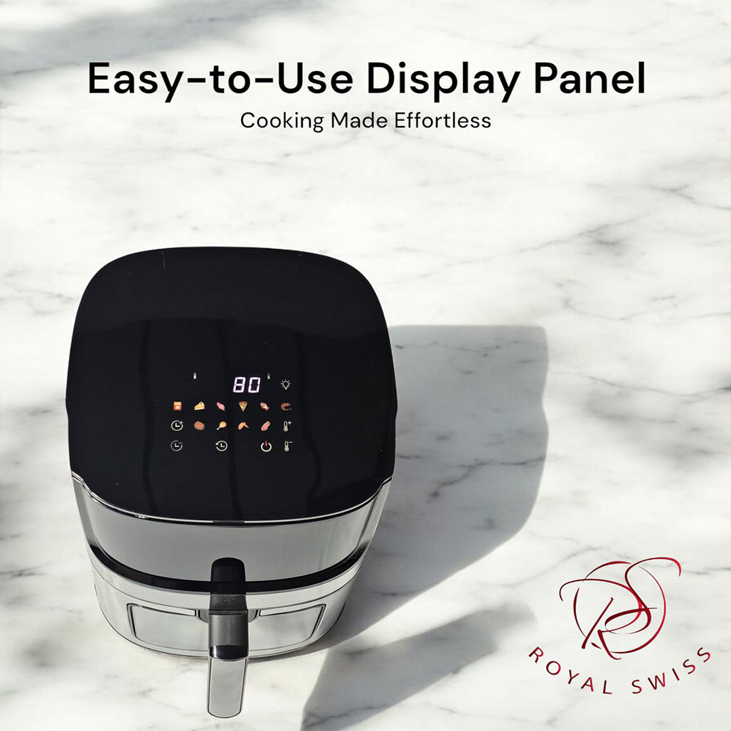 A Photo Of Royal Swiss 8L XXL - Digital Air Fryer - TTAF-760AT-CL