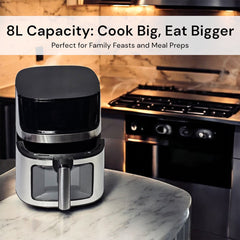 A Photo Of Royal Swiss 8L XXL - Digital Air Fryer - TTAF-760AT-CL