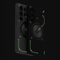 A Photo Of AULUMU S25 Frosted Case for Galaxy S25 Ultra – Glow-in-the-Dark