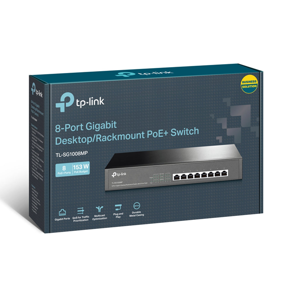 A Photo Of TP-Link SG1008MP - 8-Port Gigabit Desktop/Rackmount Switch with 8-Port PoE+
