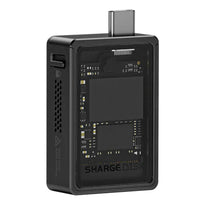 SHARGE Disk SD001 M.2 NVMe Enclosure – 10Gbps USB-C SSD Case with Cooling Fan, 2230 Support, IP54 Rugged, iPhone 15/16 & Console Compatible