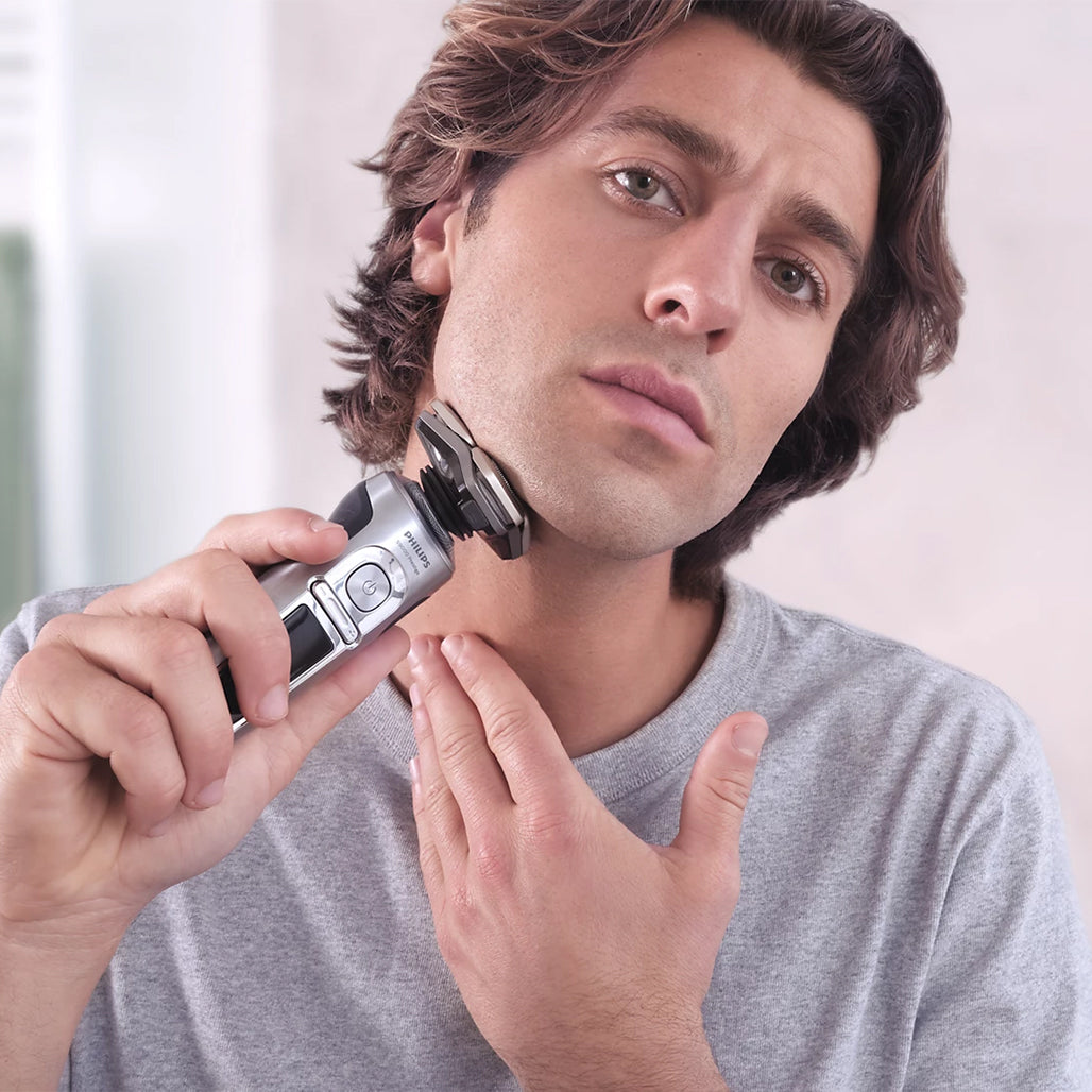 A Photo Of Philips Shaver S9000 Prestige SP9871/22 Wet & Dry Electric Shaver with SkinIQ Technology