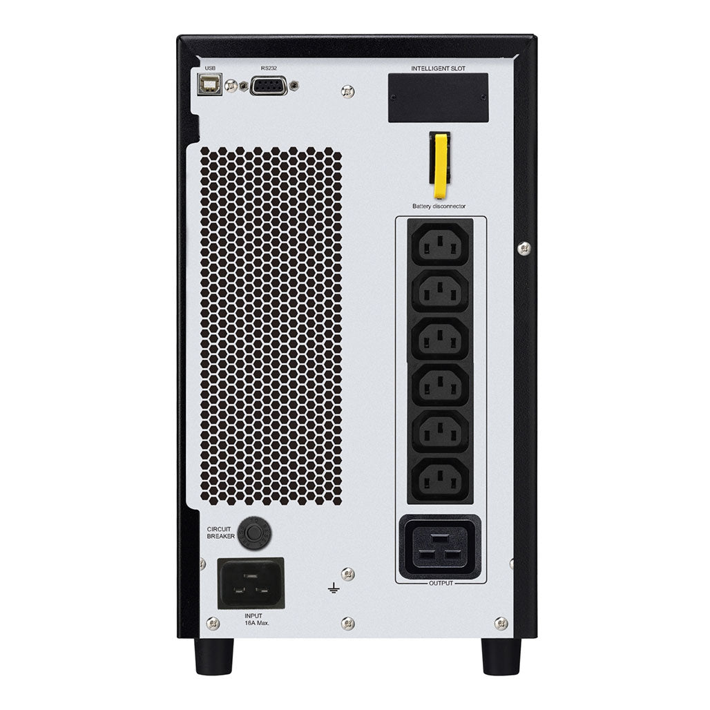 A Photo Of APC Easy UPS On-Line 3kVA/2400W Tower 230V - Advanced Power Protection with Intelligent Card Slot & LCD