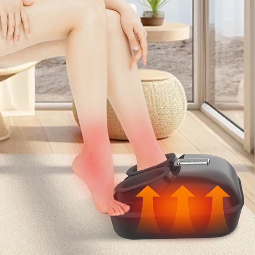 A Photo Of Air Compression Foot Massager with Heat Therapy