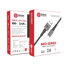 A Photo Of SYNK Neo Series USB-A to USB-C Fast Charging 2.4A Charging Cable - 1M