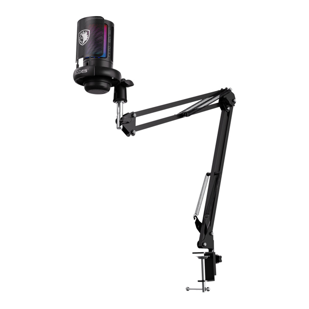 A Photo Of Sades Tyto USB Gaming Microphone with RGB