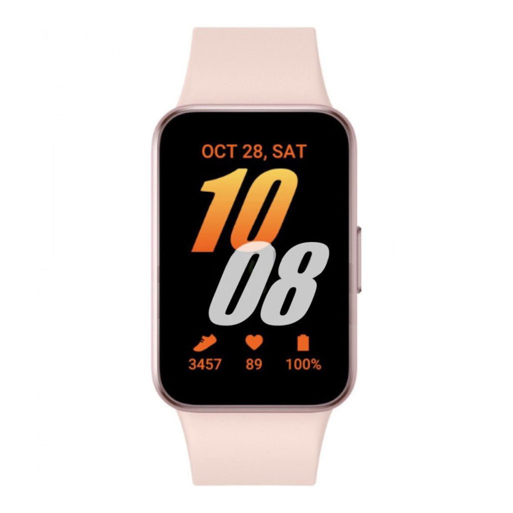 A Photo Of Samsung Galaxy Fit3 Advanced Fitness Watch - Pink