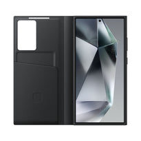 Samsung Galaxy S24 Ultra Smart View Wallet Case - Black | Interactive and Protective Cover