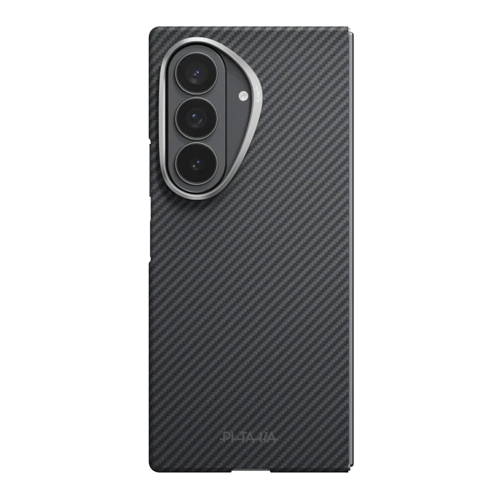 A Photo Of Pitaka Samsung Galaxy Z Fold8 Ultra Edge Case - 600D Black/Grey (Twill)