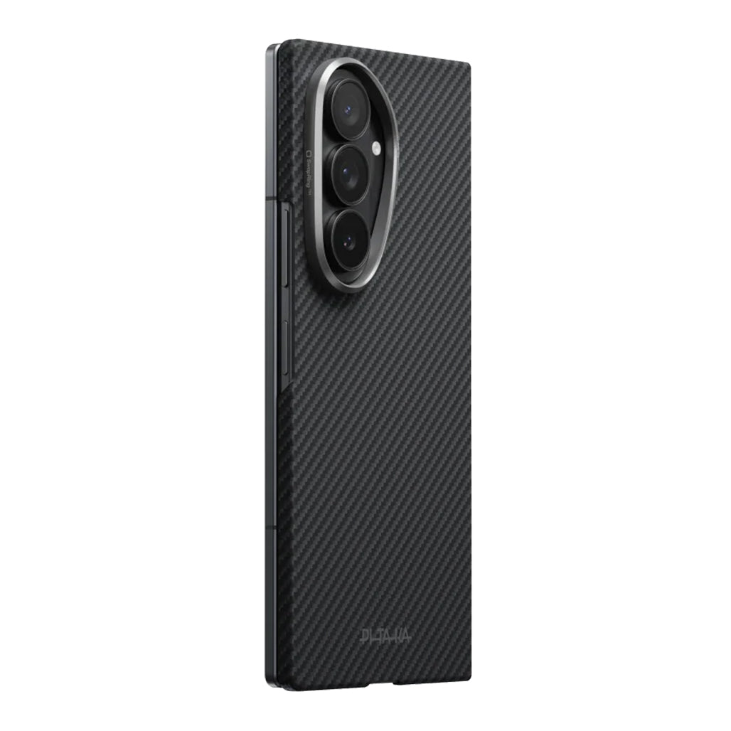 A Photo Of Pitaka Samsung Galaxy Z Fold8 Ultra Edge Case - 600D Black/Grey (Twill)