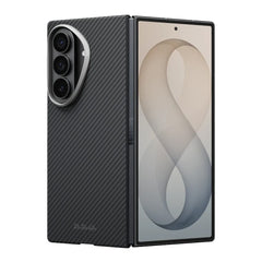 A Photo Of Pitaka Samsung Galaxy Z Fold8 Ultra Edge Case - 600D Black/Grey (Twill)