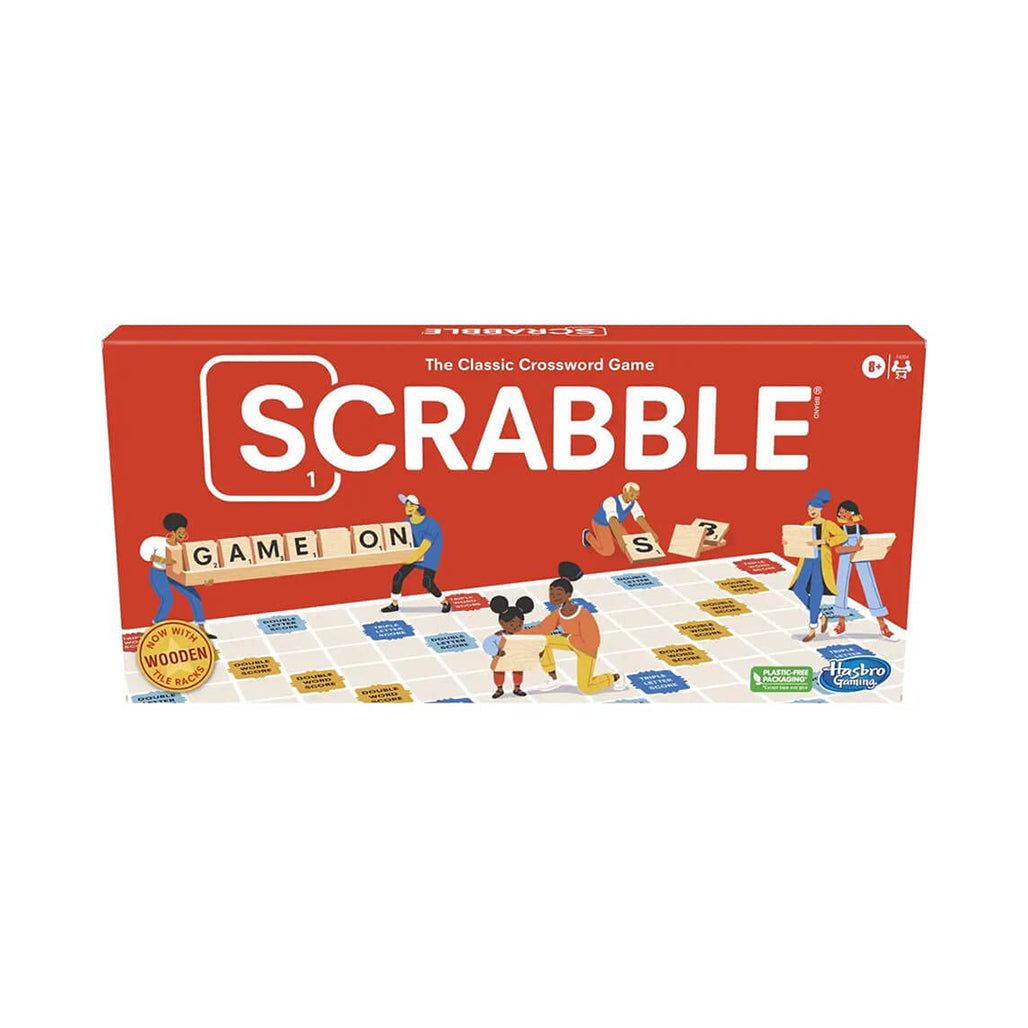 A Photo Of Hasbro Gaming - Scrabble Board - Game for Kids and Families | Classic Crossword Word Game for Ages 8+ | Fun for 2-4 Players