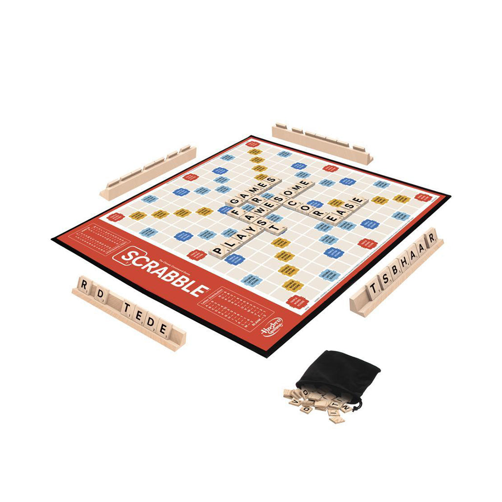 A Photo Of Hasbro Gaming - Scrabble Board - Game for Kids and Families | Classic Crossword Word Game for Ages 8+ | Fun for 2-4 Players