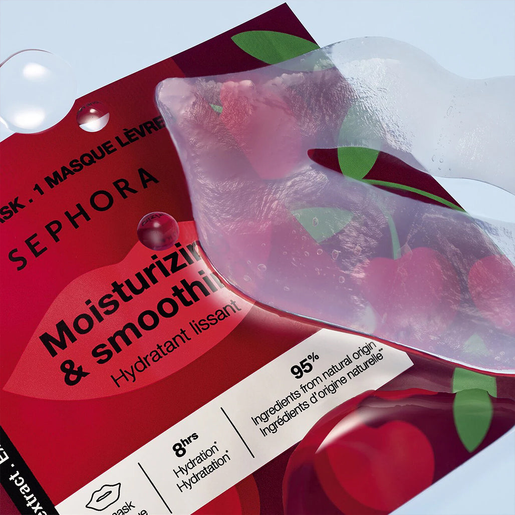 A Photo Of Sephora Cherry Lip Care Set – Hydrating Lip Butter, Lip Mask & Sleeping Mask Trio