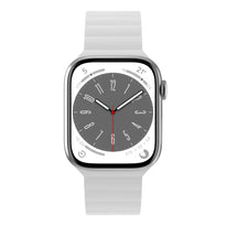 Mageasy SKIN Silicone Magnetic Apple Watch Band 44mm/45mm/49mm - White | Waterproof & Sweat-Resistant
