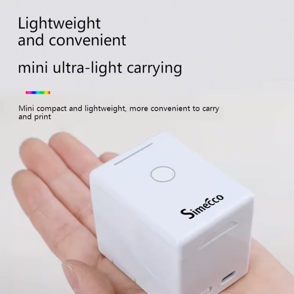 A Photo Of Simecco Portable Color Logo Printer for Metal, Plastic, Skin | Mini Handheld Inkjet Printer with Wi-Fi & Smart App Control