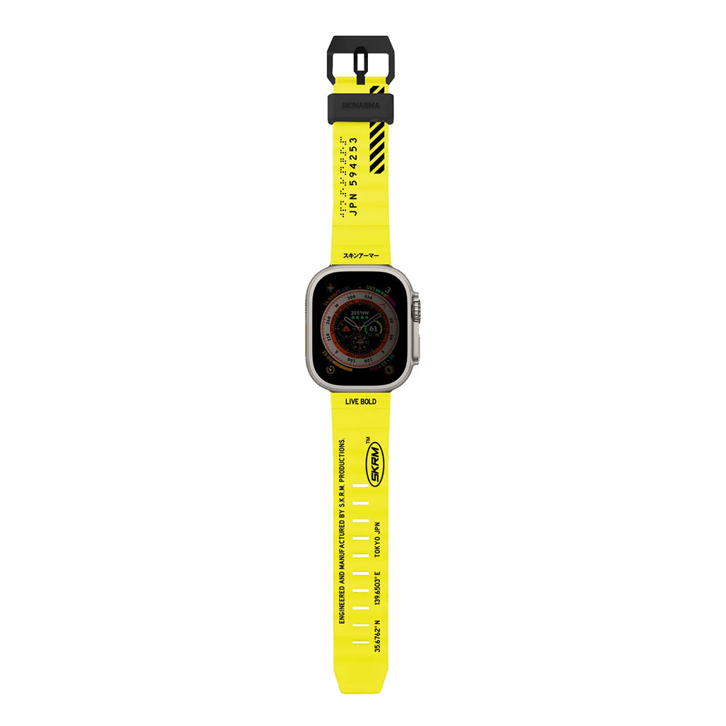 A Photo Of Skinarma SHOKKU Apple Watch Strap 45mm | 44mm | 42mm - Comfortable, Durable Silicone for All-Day Wear