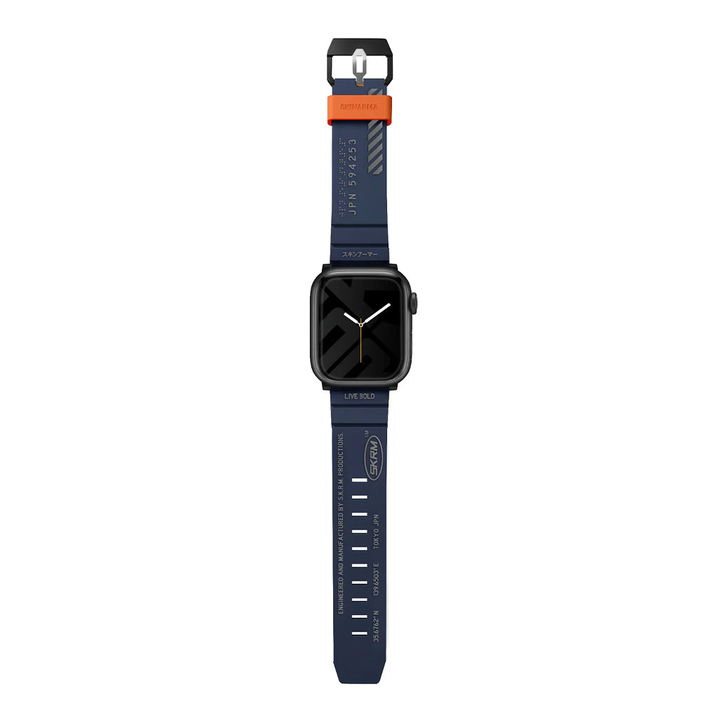 A Photo Of Skinarma SHOKKU Apple Watch Strap 45mm | 44mm | 42mm - Comfortable, Durable Silicone for All-Day Wear