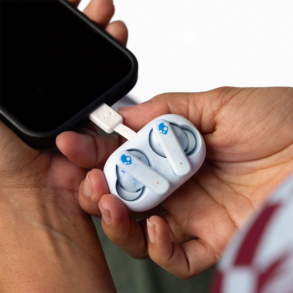 A Photo Of Skullcandy EcoBuds - Glacier - Eco-Friendly Wireless Earbuds