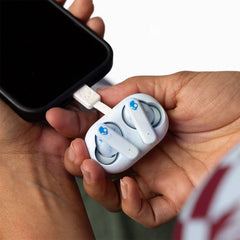 A Photo Of Skullcandy EcoBuds - Glacier - Eco-Friendly Wireless Earbuds