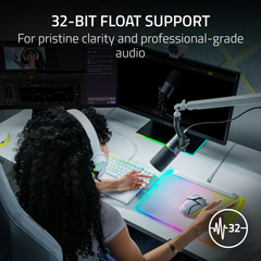 A Photo Of Razer Seiren V3 Pro - Professional Dynamic USB-C & XLR Streaming Microphone