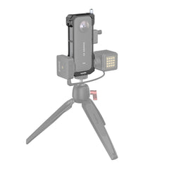 A Photo Of SmallRig Frame for Insta360 X3 | 4088B | Protective Frame with Cold Shoes, Folding Fingers, and Silicone Lens Cap