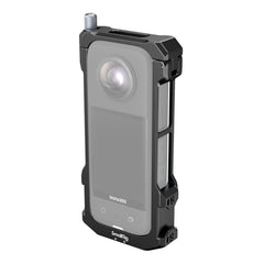 A Photo Of SmallRig Frame for Insta360 X3 | 4088B | Protective Frame with Cold Shoes, Folding Fingers, and Silicone Lens Cap